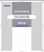 YANMAR VIO10-2A Crawler excavators SERVICE MANUAL