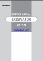 YANMAR VIO12-2A Crawler excavators SERVICE MANUAL