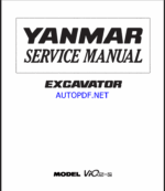 YANMAR VIO15-2 Crawler excavators SERVICE MANUAL