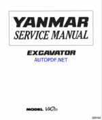 YANMAR VIO20 Crawler excavators SERVICE MANUAL