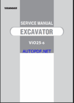 YANMAR VIO25-6 Crawler excavators SERVICE MANUAL