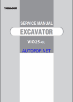 YANMAR VIO25-6L Crawler excavators SERVICE MANUAL