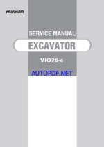 YANMAR VIO26-6 Crawler excavators SERVICE MANUAL