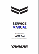 YANMAR VIO27-6 Crawler excavators SERVICE MANUAL