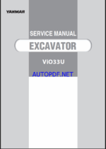 YANMAR VIO33U Crawler excavators SERVICE MANUAL