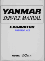 YANMAR VIO40-1 Crawler excavators SERVICE MANUAL