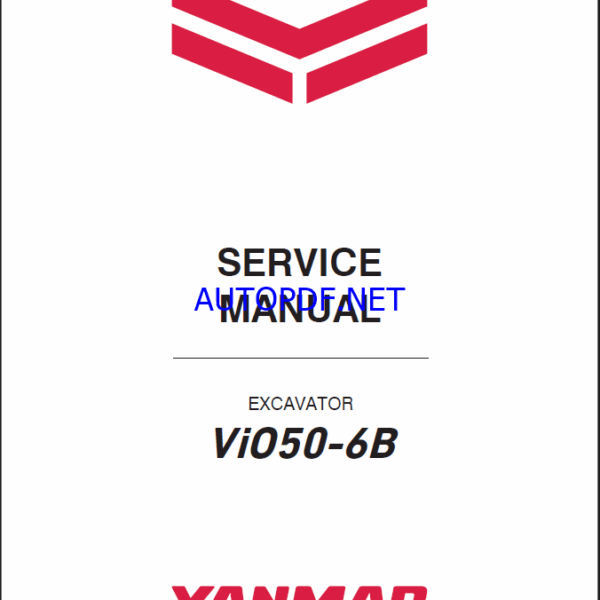 YANMAR VIO50-6B Crawler excavators SERVICE MANUAL