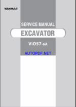 YANMAR VIO57 Crawler excavators SERVICE MANUAL