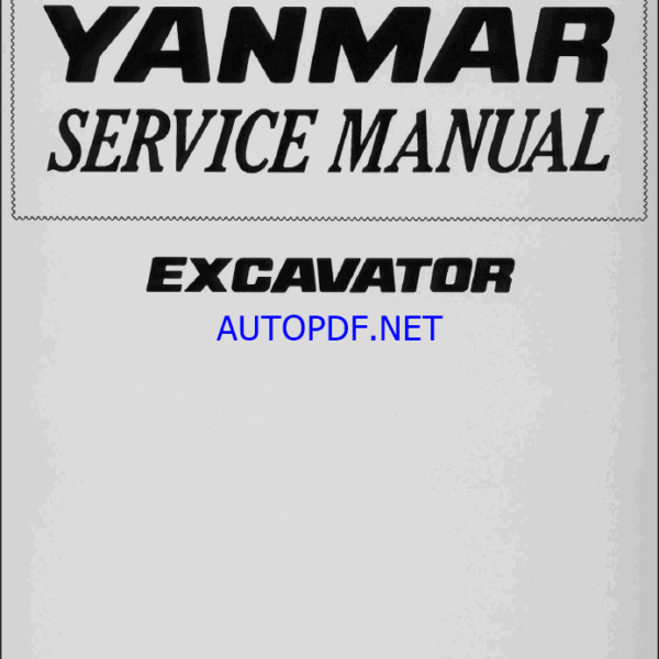 YANMAR VIO70 Crawler excavators SERVICE MANUAL