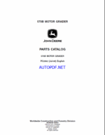 John Deere 570B MOTOR GRADER Parts Catalog
