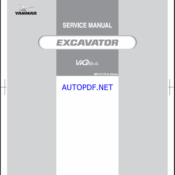 YANMAR VIO75-A Crawler excavators SERVICE MANUAL