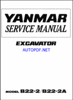 YANMAR B22-2, B22-2A Lighting towers SERVICE MANUAL