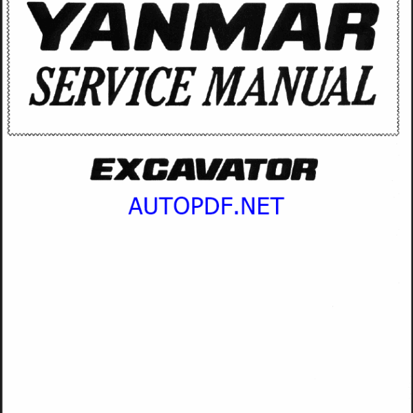 YANMAR B22-2, B22-2A Lighting towers SERVICE MANUAL