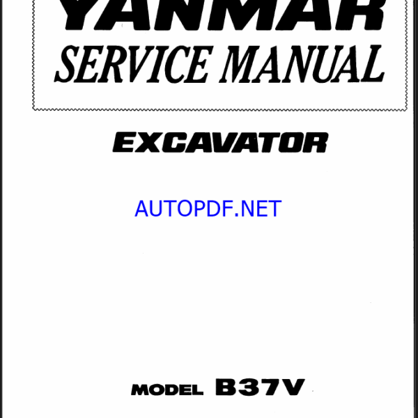 YANMAR B37V Lighting towers SERVICE MANUAL