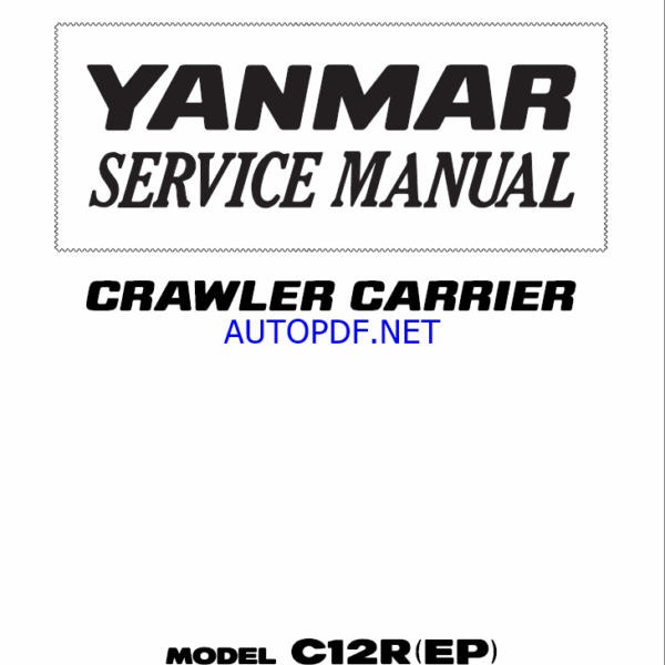 YANMAR C12R Lighting towers SERVICE MANUAL