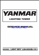 YANMAR LB446H-B1 LB446HB-1,H-1 Lighting towers SERVİCE MANUAL