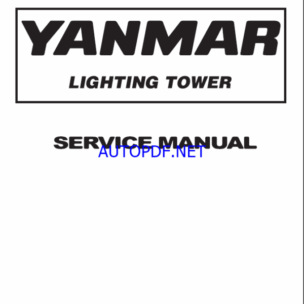 YANMAR LB446HB-1,H1 Lighting towers SERVICE MANUAL