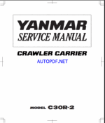 YANMAR SC30R-2 SERVICE MANUAL