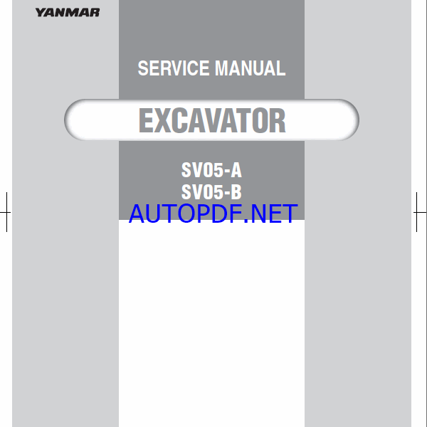 YANMAR SV05-A , SV05-B Lighting towers SERVICE MANUAL