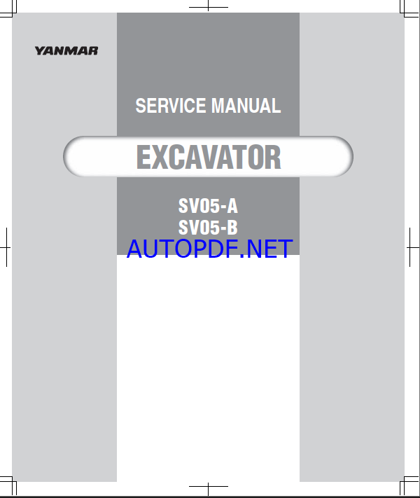 YANMAR SV05-A , SV05-B Lighting towers SERVICE MANUAL
