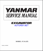 YANMAR SV20 SERVICE MANUAL