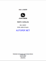 John Deere 844J LOADER Parts Catalog