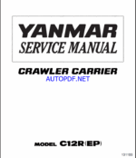 YANMAR V12R Lighting towers SERVICE MANUAL