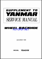 YANMAR YB401W Lighting towers SERVICE MANUAL