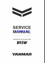 YANMAR B75W Wheeled excavators SERVICE MANUAL