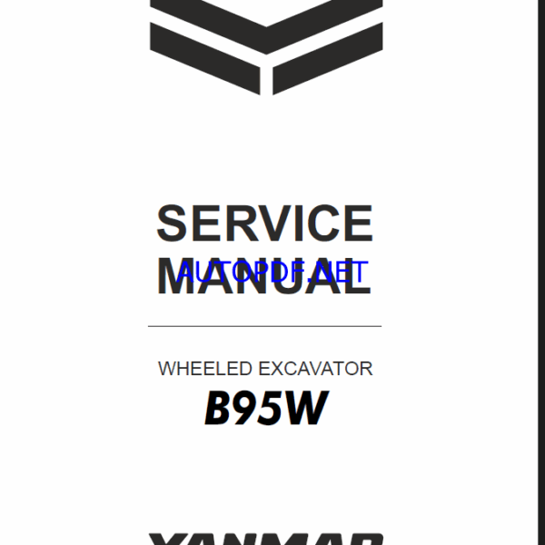YANMAR B75W Wheeled excavators SERVICE MANUAL