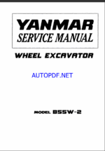 YANMAR B55W-2 Wheeled loader SERVICE MANUAL