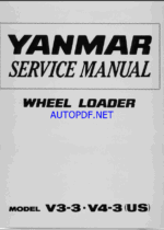 YANMAR V3-3 . V4-3 Wheeled loader SERVICE MANUAL