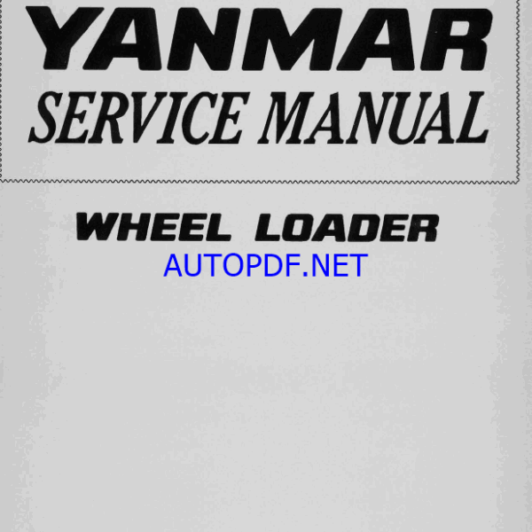 YANMAR V3-3 . V4-3 Wheeled loader SERVICE MANUAL