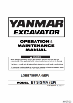 YANMAR B7 OPERATION & MAINTENANCE MANUAL