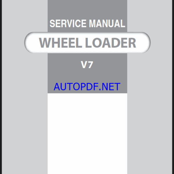 YANMAR V7 Wheeled loader SERVICE MANUALYANMAR V7 Wheeled loader SERVICE MANUAL