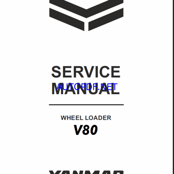 YANMAR V80 Wheeled loader SERVICE MANUAL