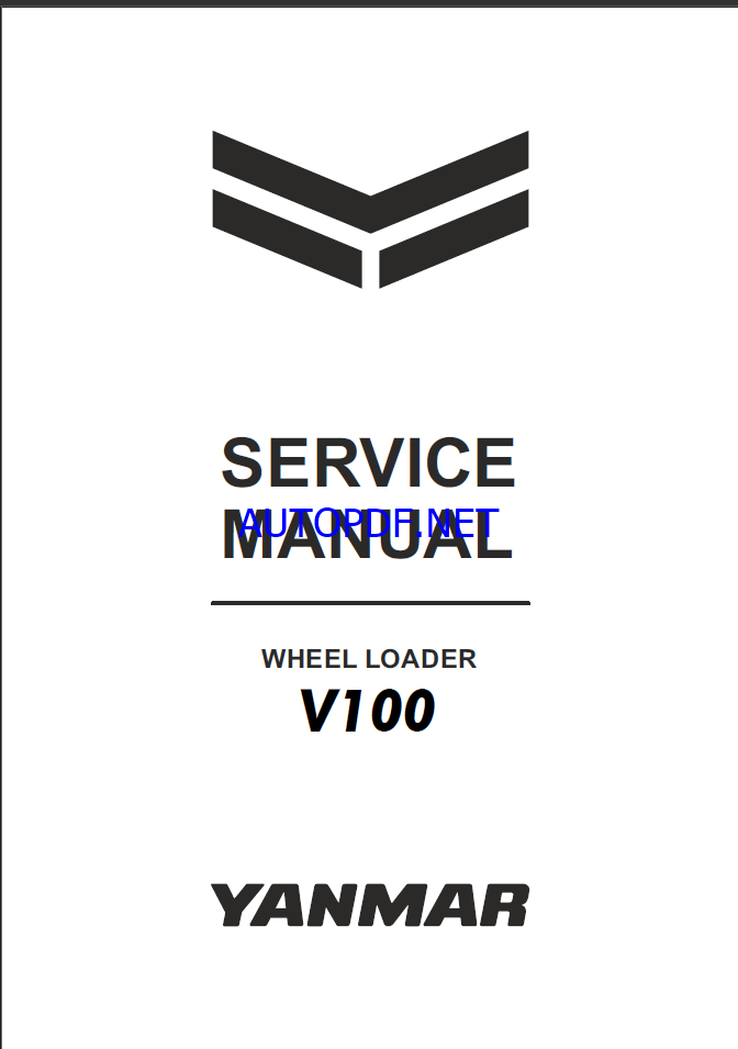 YANMAR V100 Wheeled loader SERVICE MANUAL