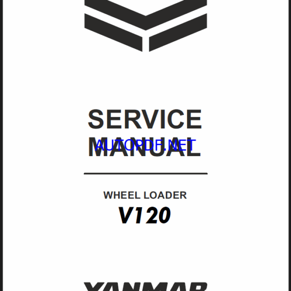 YANMAR V120, V120-1 Wheeled loader SERVICE MANUAL