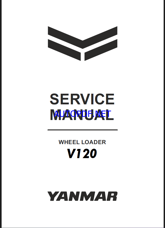 YANMAR V120, V120-1 Wheeled loader SERVICE MANUAL