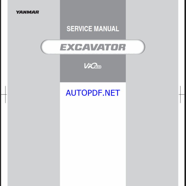 YANMAR VIO80 SERVICE MANUAL