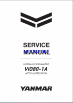 YANMAR VIO80-1A Crawler excavators SERVICE MANUAL