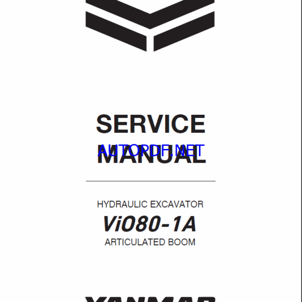 YANMAR VIO80-1A Crawler excavators SERVICE MANUAL