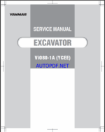 YANMAR VIO80-1A YCEE Crawler excavators SERVICE MANUAL