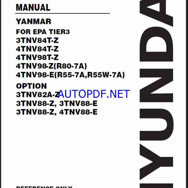 YANMAR 3TNV84T-Z ELECTRONIC CONTROL MANUAL