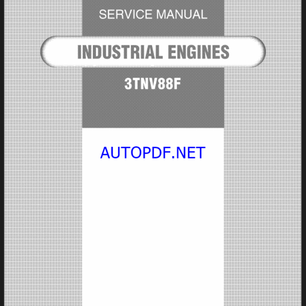 YANMAR 3TNV88F SERVICE MANUAL