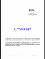 YANMAR B55 Operation and Maintenance Manual