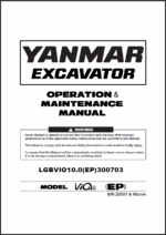 YANMAR VIO10 OPERATION & MAINTENANCE MANUAL