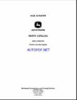 John Deere 862B SCRAPER English Parts Catalog
