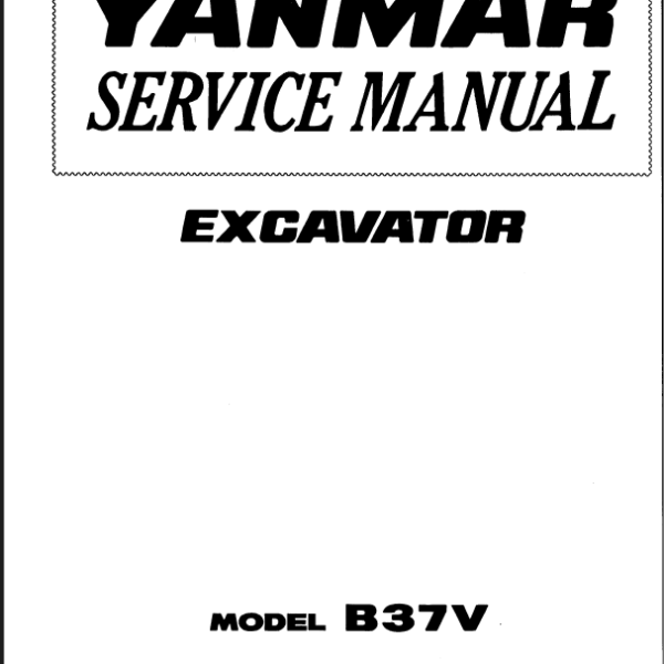 YANMAR B37V Crawler excavators SERVICE MANUAL