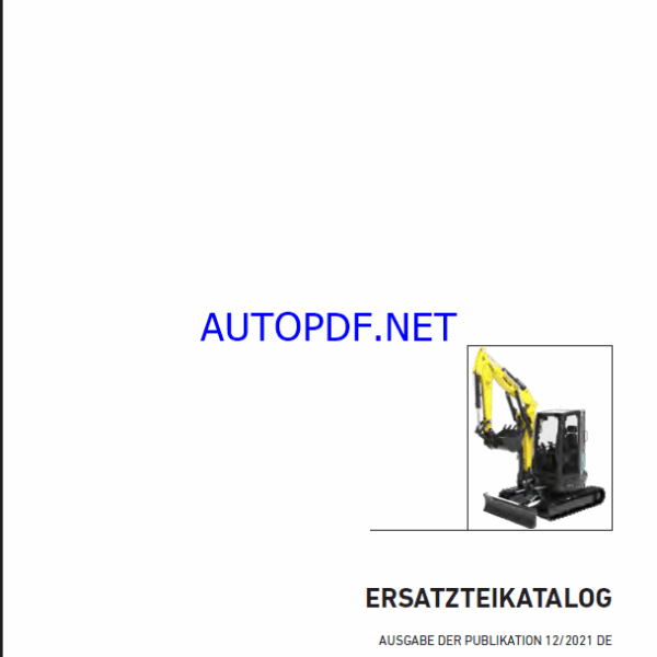AMX 22 St V Spare EXCAVATORS Parts Catalog (DE)